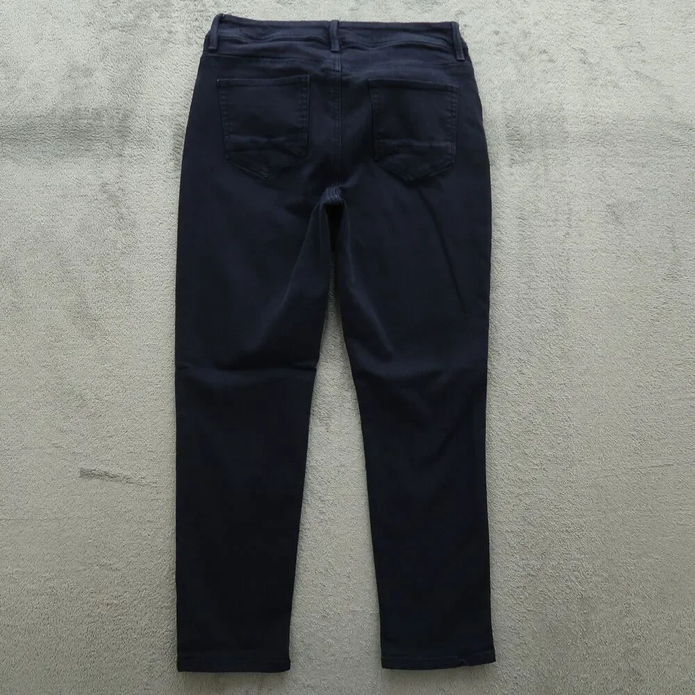 Chico's Jeans Women's Size 00 US-2 Blue Mid-Rise Girlfriend Crop 25.5